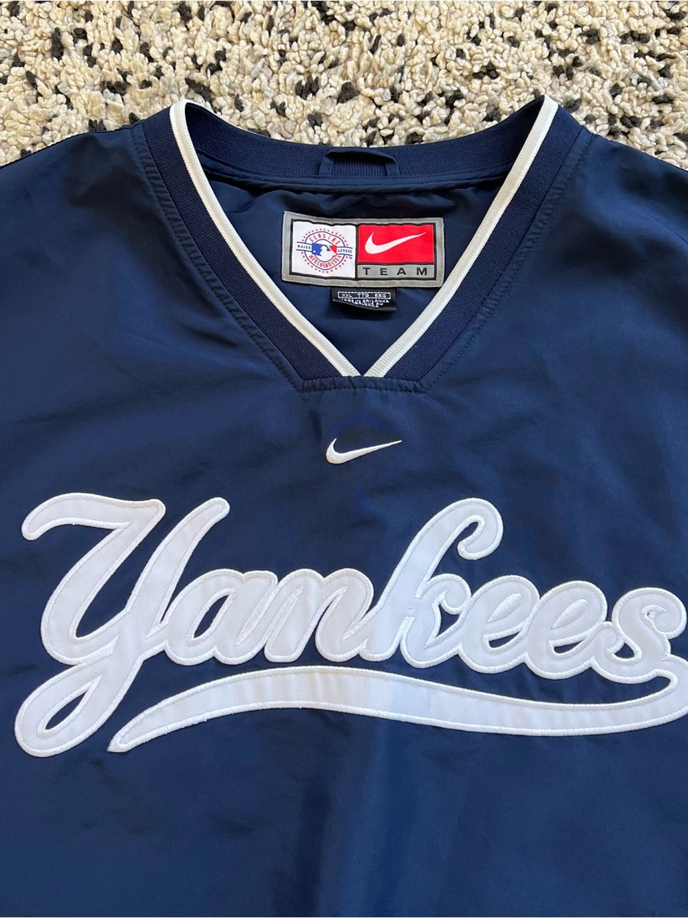 Nike Team MLB Yankees Pullover Windbreaker Warm Up Jacket Men’s Size XXL - Picture 5 of 16
